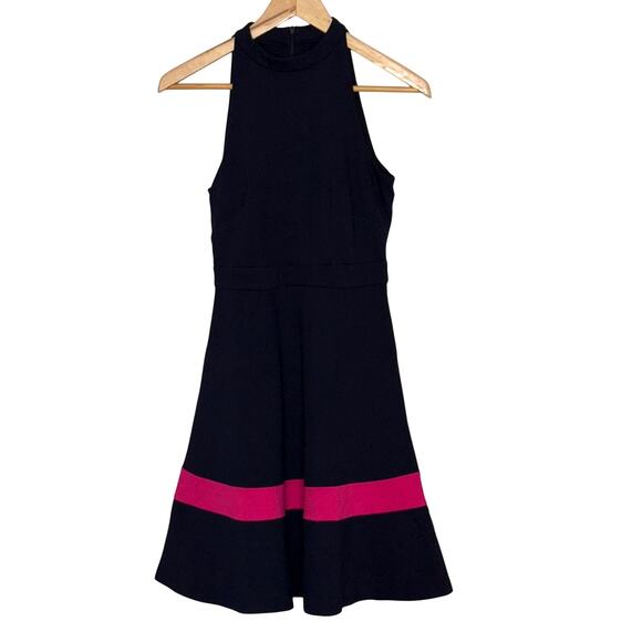 Eliza J Fit & Flare Color Block Dress Navy Size 0/XS - Picture 2 of 6